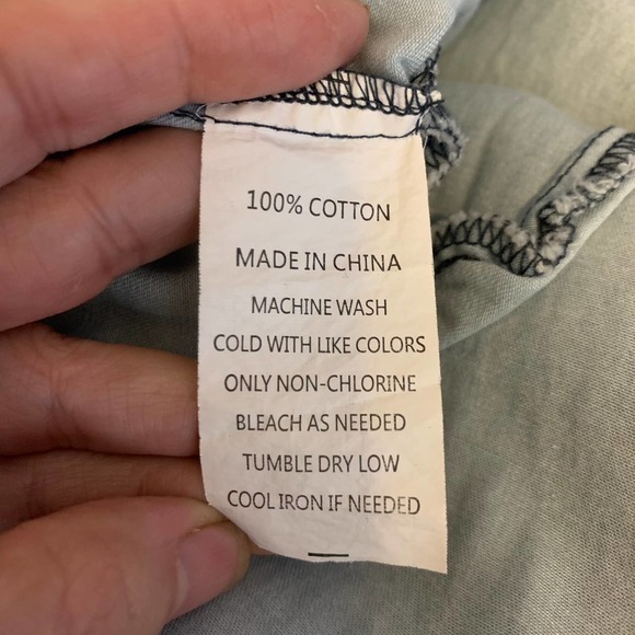 COLORFAST APPAREL Light Wash Denim Shirt Jean Dress - Picture 13 of 15